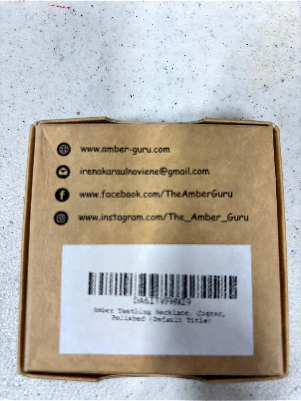 Amber Guru Amber Teething Necklace Brown NWT - Picture 2 of 3